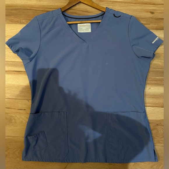 🩺 Sketchers by Barco Women's Scrub Set, Top XL and Pants Large in Ciel Blue - Picture 2 of 16